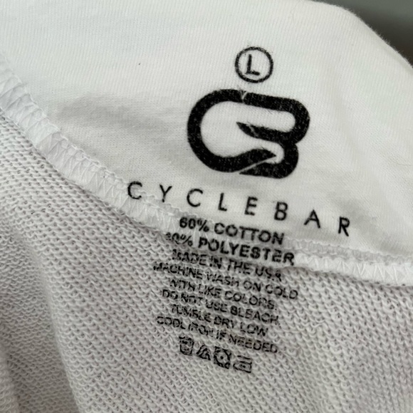 NWT Cyclebar Raw Edge Cropped Hoodie! - Picture 6 of 6